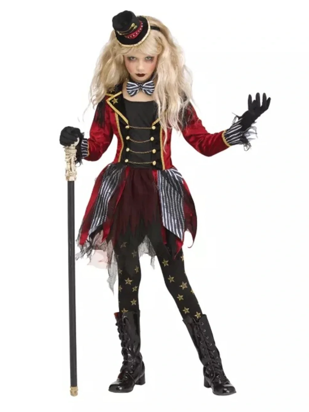Kids Dark Ringmaster Costume Size M 8-10
